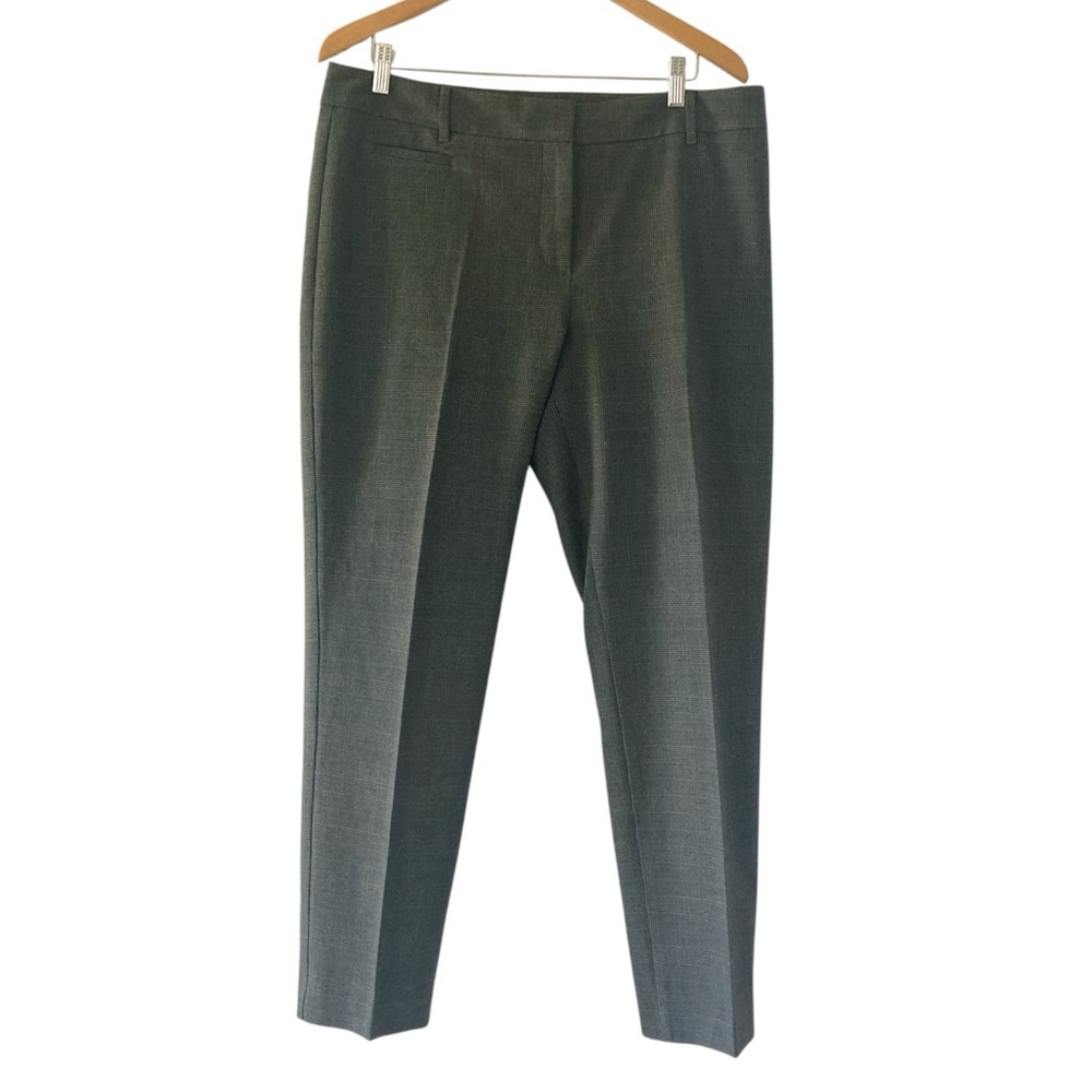 Talbots Outlet 14 Gray Plaid Dress Pants Classic Style